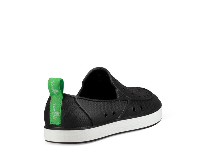 Sanuk Lil Walker Kids' Shoe-Black/White