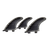 2022 North Hexcel Coremat Fin Set-Black