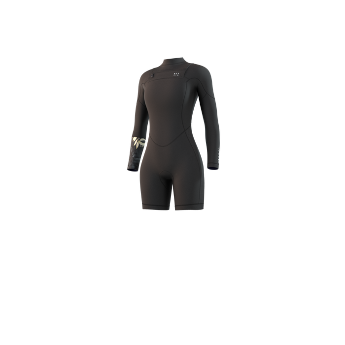 Mystic Dazzled 3/2 L/S Springsuit-Black