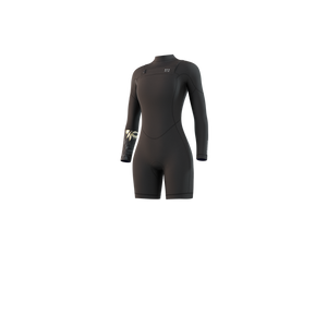 Mystic Dazzled 3/2 L/S Springsuit-Black
