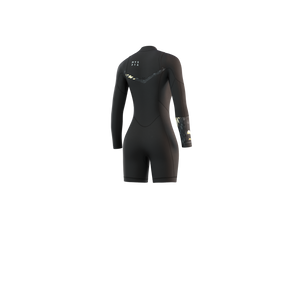 Mystic Dazzled 3/2 L/S Springsuit-Black— Alternate View