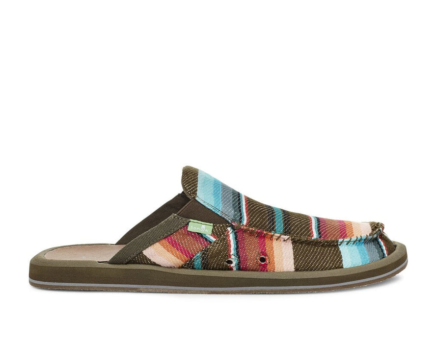 Sanuk You Got My Back III Funk Shoe Olive Blanket REAL Watersports