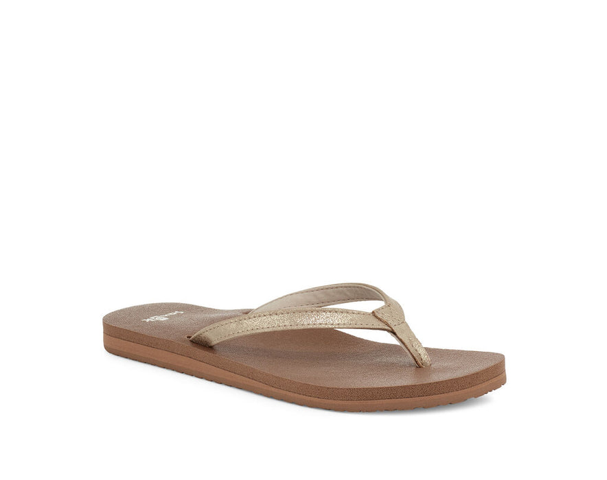 Sanuk Yoga Joy Shimmer Metallic Sandal-Champagne — REAL Watersports