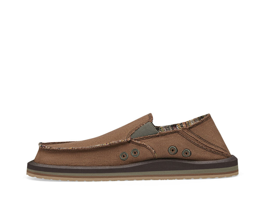 Sanuk Sidewalk Surfer ST Hemp Shoe-Brown — REAL Watersports