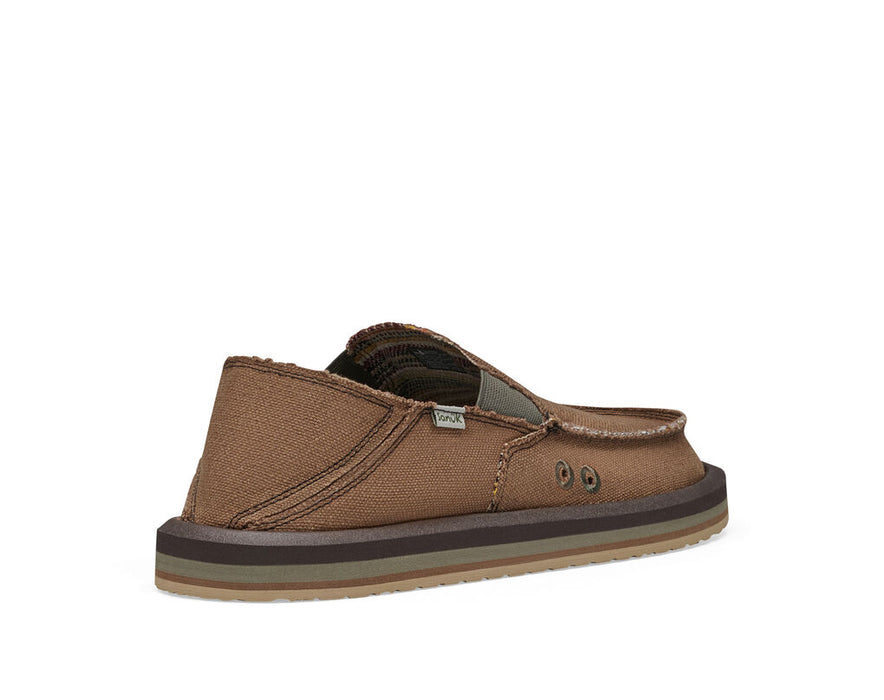 Sanuk Sidewalk Surfer ST Hemp Shoe-Brown — REAL Watersports