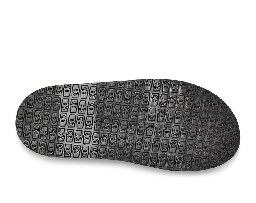 Sanuk Vagabond Soft Top Tie Dye Shoe-Black/Grey Tie Dye