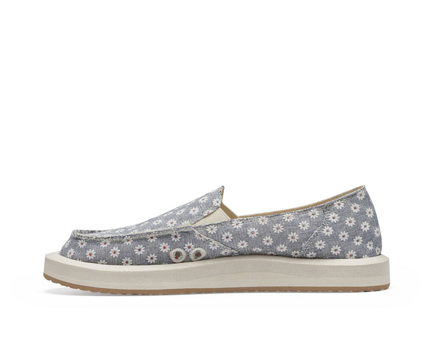 Sanuk Donna ST Daisy Shoe-White Daisy