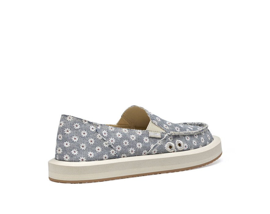 Sanuk Donna ST Daisy Shoe-White Daisy