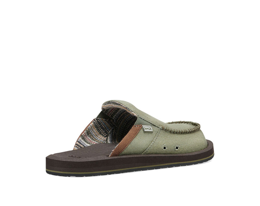 Sanuk You Got My Back ST Hemp Shoe-Army — REAL Watersports