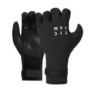 Mystic Roam 3mm Precurved Gloves-Black