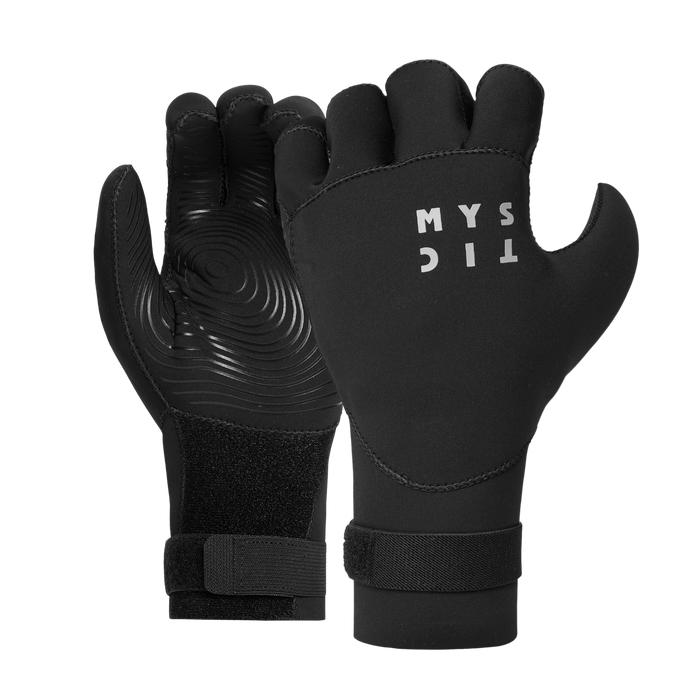 Mystic Roam 3mm Precurved Gloves-Black