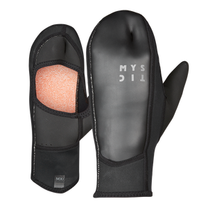 Mystic Ease 2mm Open Palm Gloves-Black