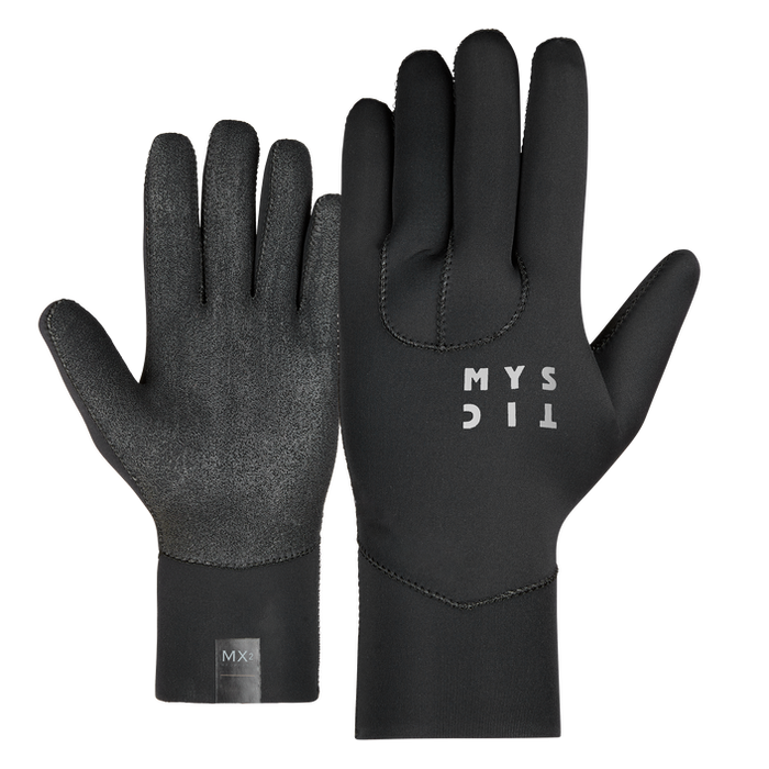 Mystic Ease 2mm 5Finger Gloves-Black