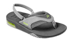 REEF Little Fanning Sandal-Grey/Volt