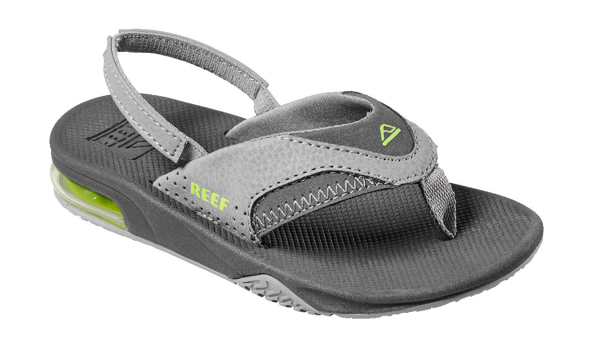 REEF Little Fanning Sandal-Grey/Volt