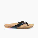 REEF Cushion Court Sandal-Black/Natural