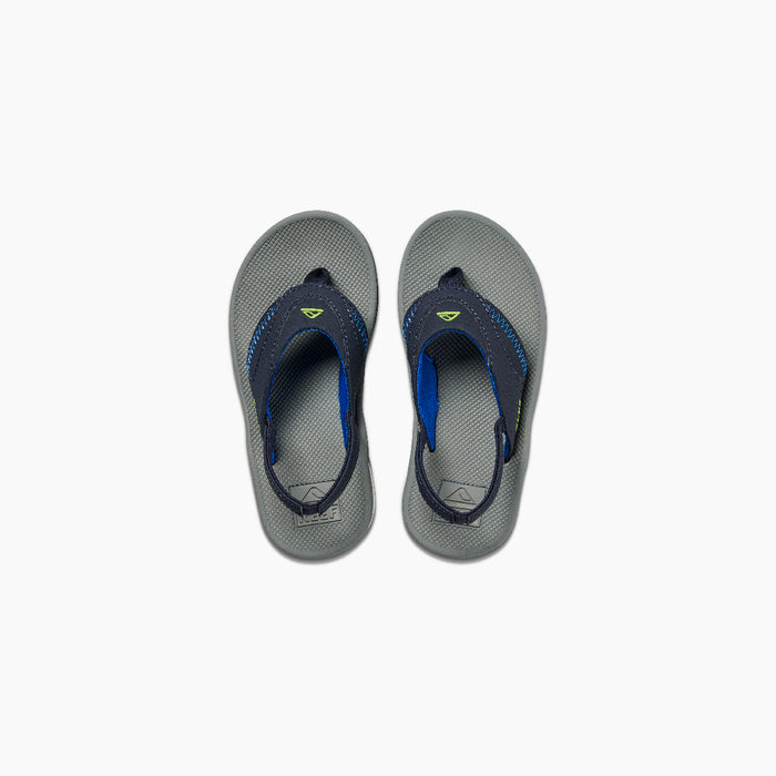 Reef Little Fanning Sandal-Navy/Lime