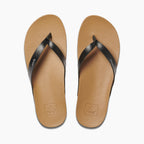 REEF Cushion Court Sandal-Black/Natural