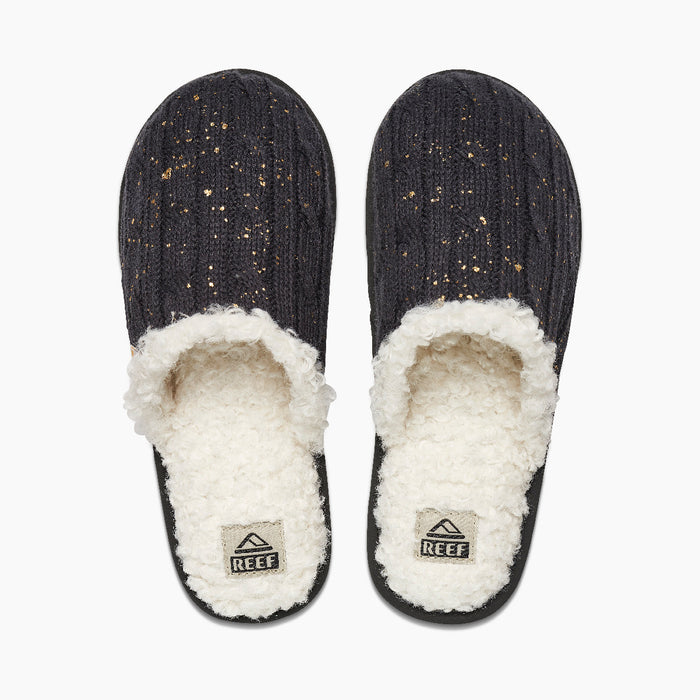 Reef Snuggles Slippers-Black Night