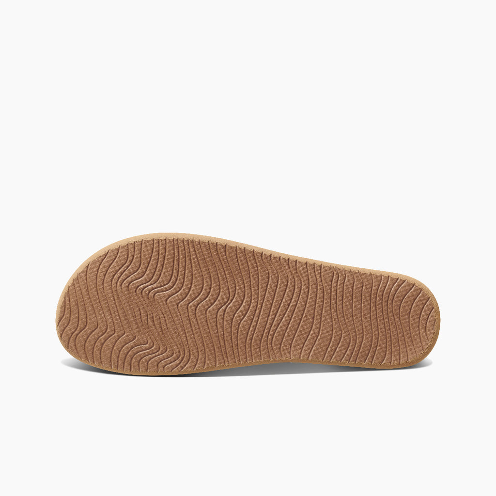 REEF Cushion Court Sandal-Black/Natural