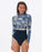 Rip Curl Surf Treehouse UPF L/S One Piece-Navy