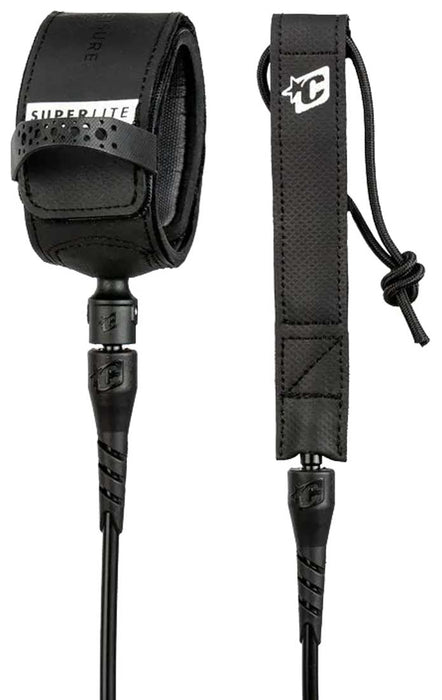 Creatures Superlite Lite Leash-Black Silver-6'