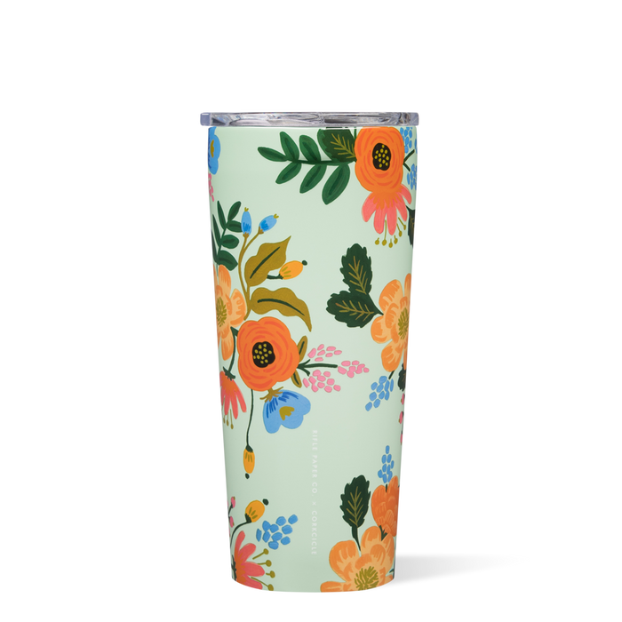 Corkcicle 24 oz Tumbler-Rifle Paper Mint Lively Floral