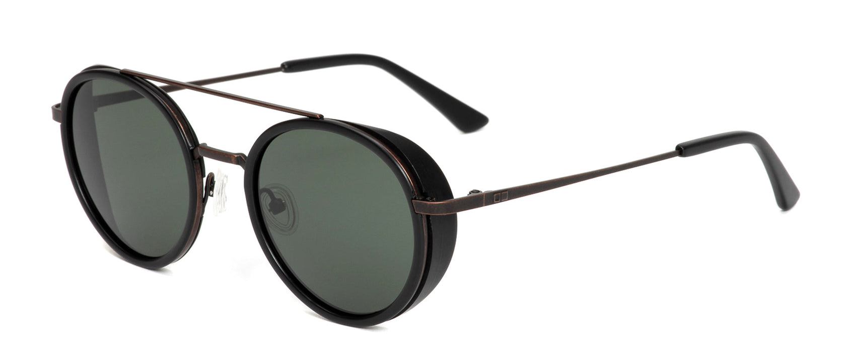 Otis Corte Sunglasses-Matte Black/Grey Polar