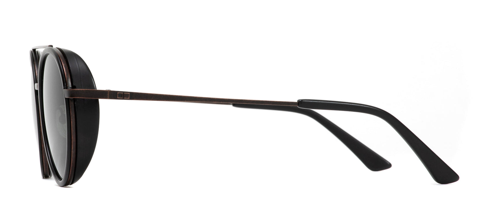 Otis Corte Sunglasses-Matte Black/Grey Polar