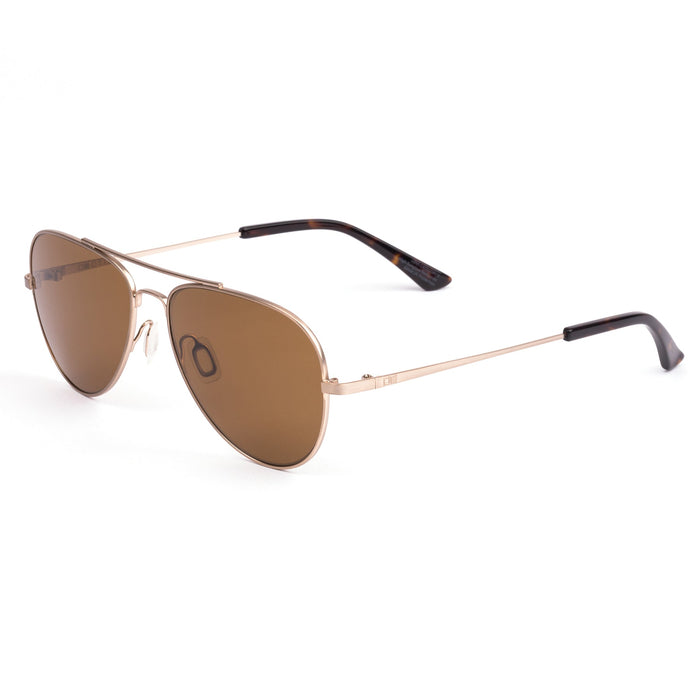 Otis Drift Sunglasses-Brushed Gold/Brown Polar