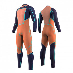 Mystic Majestic 4/3 Back Zip Wetsuit-Black— Alternate View