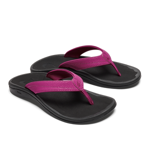 Olukai Ohana Sandal-Orchid Flower/Black