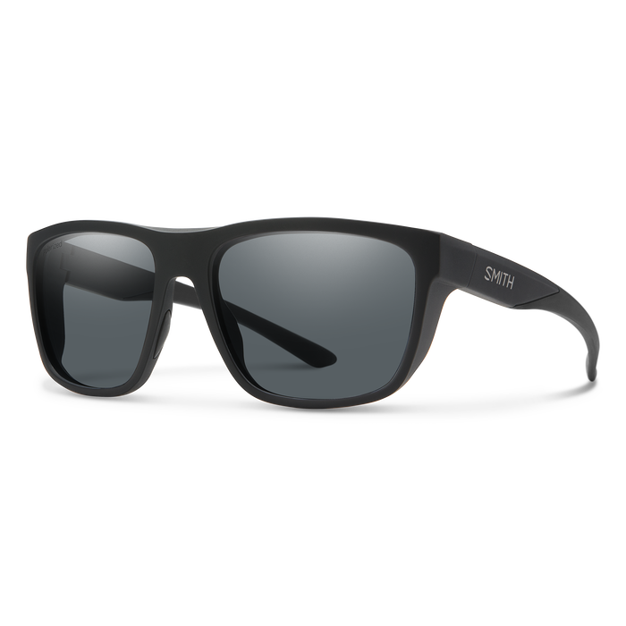 Smith Barra Sunglasses-Matte Black/Polarized Gray