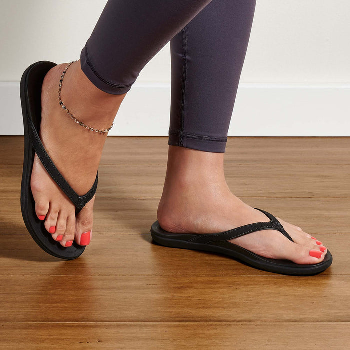 Olukai Ho'opio Sandal-Onyx/Onyx