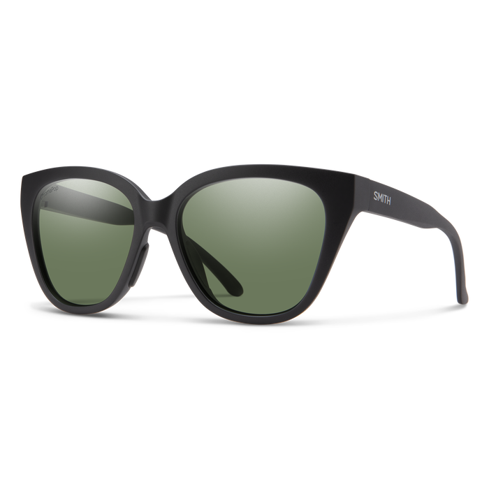 Smith Era Sunglasses-Matte Blk/Chromapop Grey Green Polar