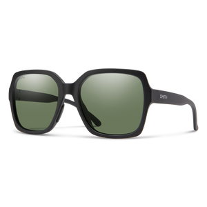 Smith Flare Sunglasses-Matte Black/ChromaPop Polar Gray Grn