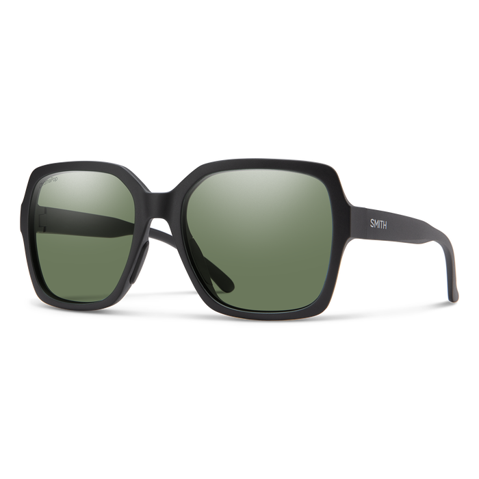 Smith Flare Sunglasses-Matte Black/ChromaPop Polar Gray Grn