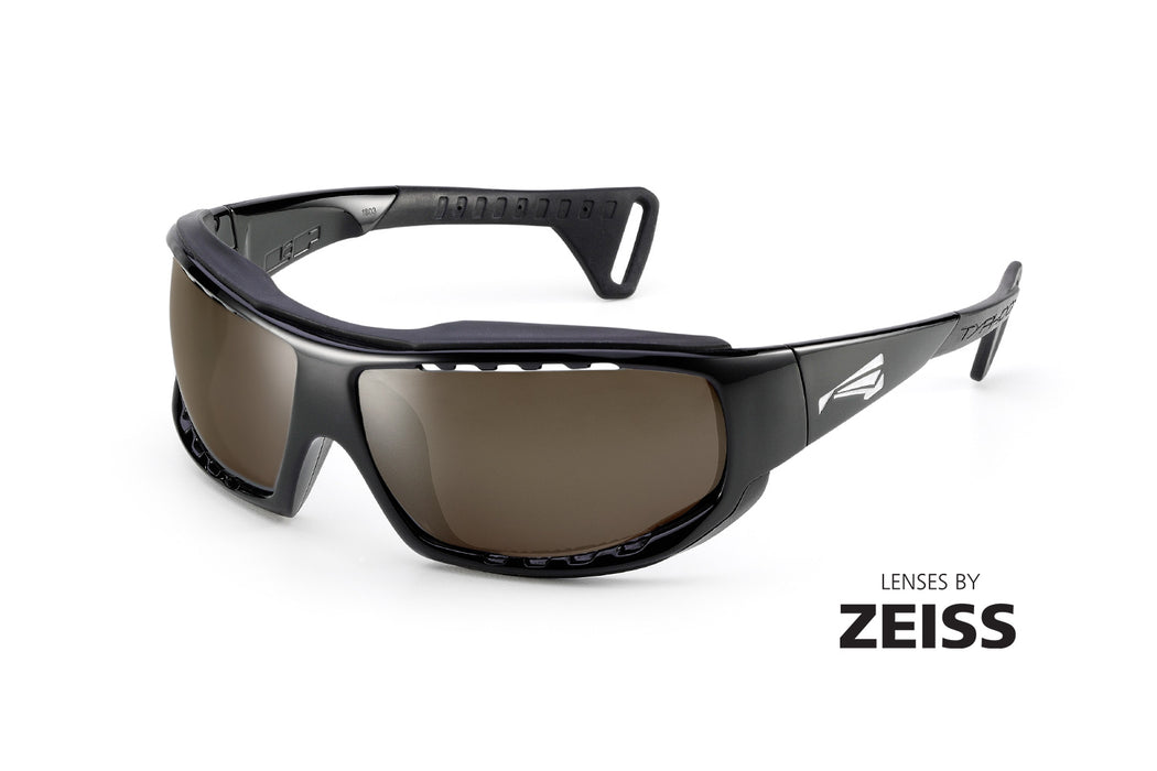 Lip Typhoon Sunglasses-Gloss Black/Zeiss Brown PA Polar