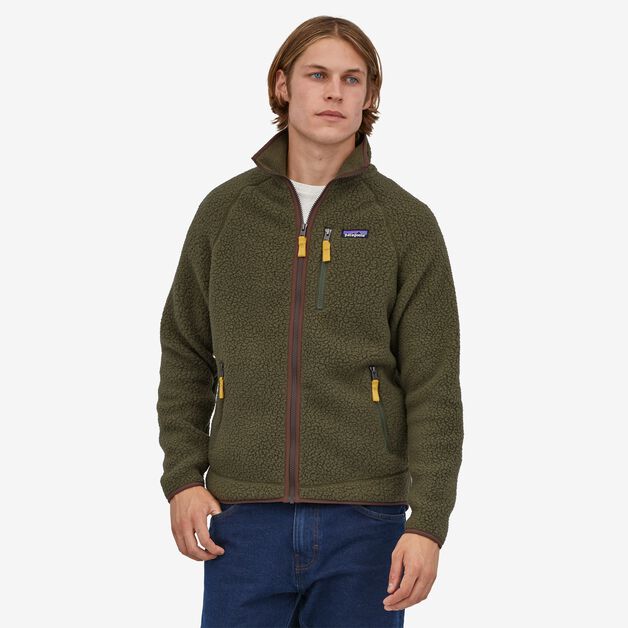 apologi pouch forhold Patagonia M's Retro Pile Jacket-Basin Green — REAL Watersports