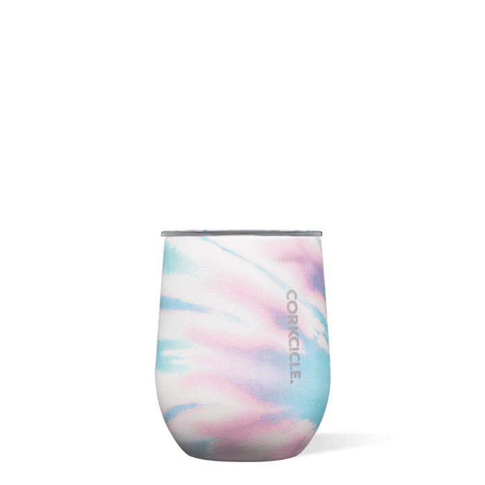 Corkcicle 12 oz Stemless-Coastal Swirl