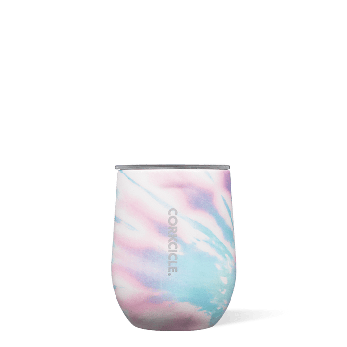 Corkcicle 12 oz Stemless-Coastal Swirl