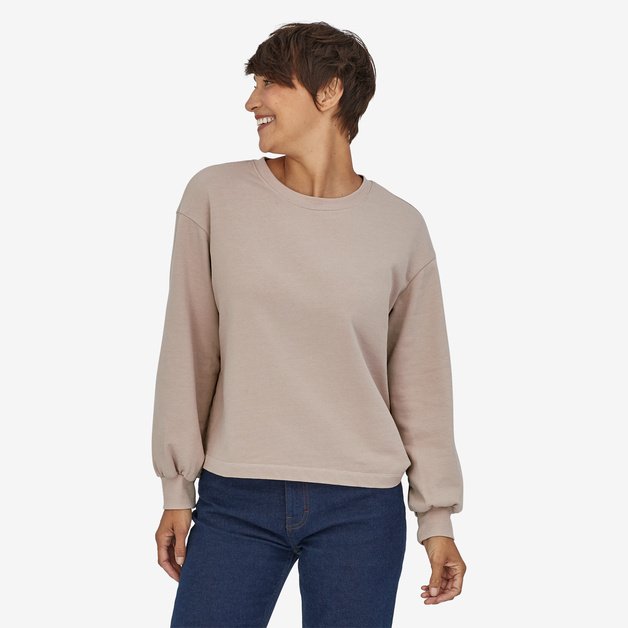Patagonia W's Regenerative Organic Certified Cotton Essential P/O Sweatshirt-Shroom Taupe