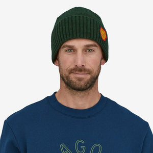 Patagonia Brodeo Beanie-Clean Climb Patch: Pinyon Green— Alternate View