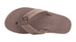 Rainbow Single Layer Leather Sandal-Expresso