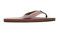 Rainbow Single Layer Leather Sandal-Expresso