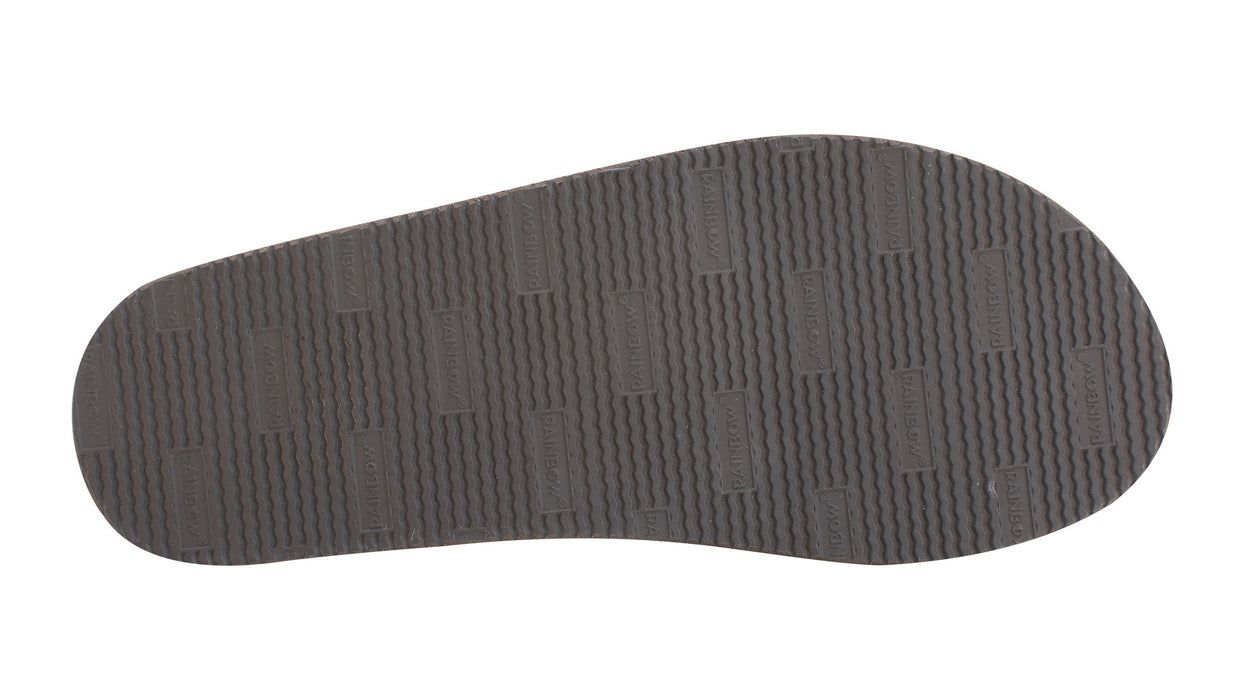 Rainbow Single Layer Leather Sandal-Expresso