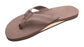 Rainbow Single Layer Leather Sandal-Expresso