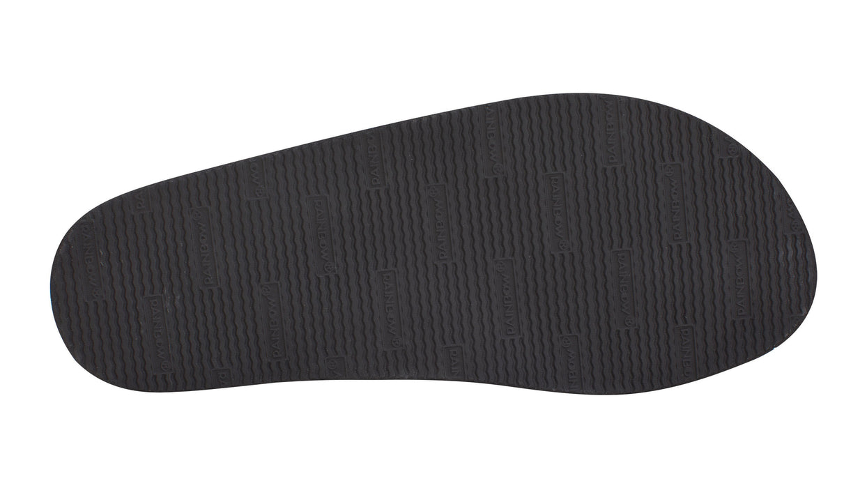 Rainbow Single Layer Leather Sandal-Premier Black