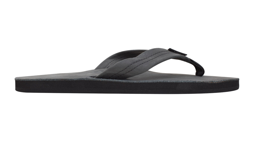 Rainbow M's Single Layer Leather Sandal-Premier Black