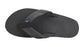 Rainbow Single Layer Leather Sandal-Premier Black